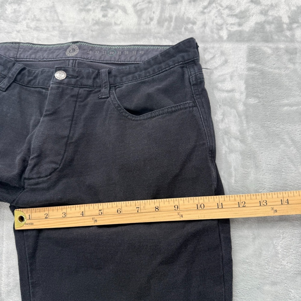 Linksoul Jeans Mens 34 Black Stretch Straight Leg Pants Golf Casual Chill - Picture 6 of 12